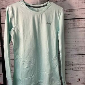 Baleaf Women's Aqua Long‎ Sleeve Athletic Top Thumbholes Size Medium